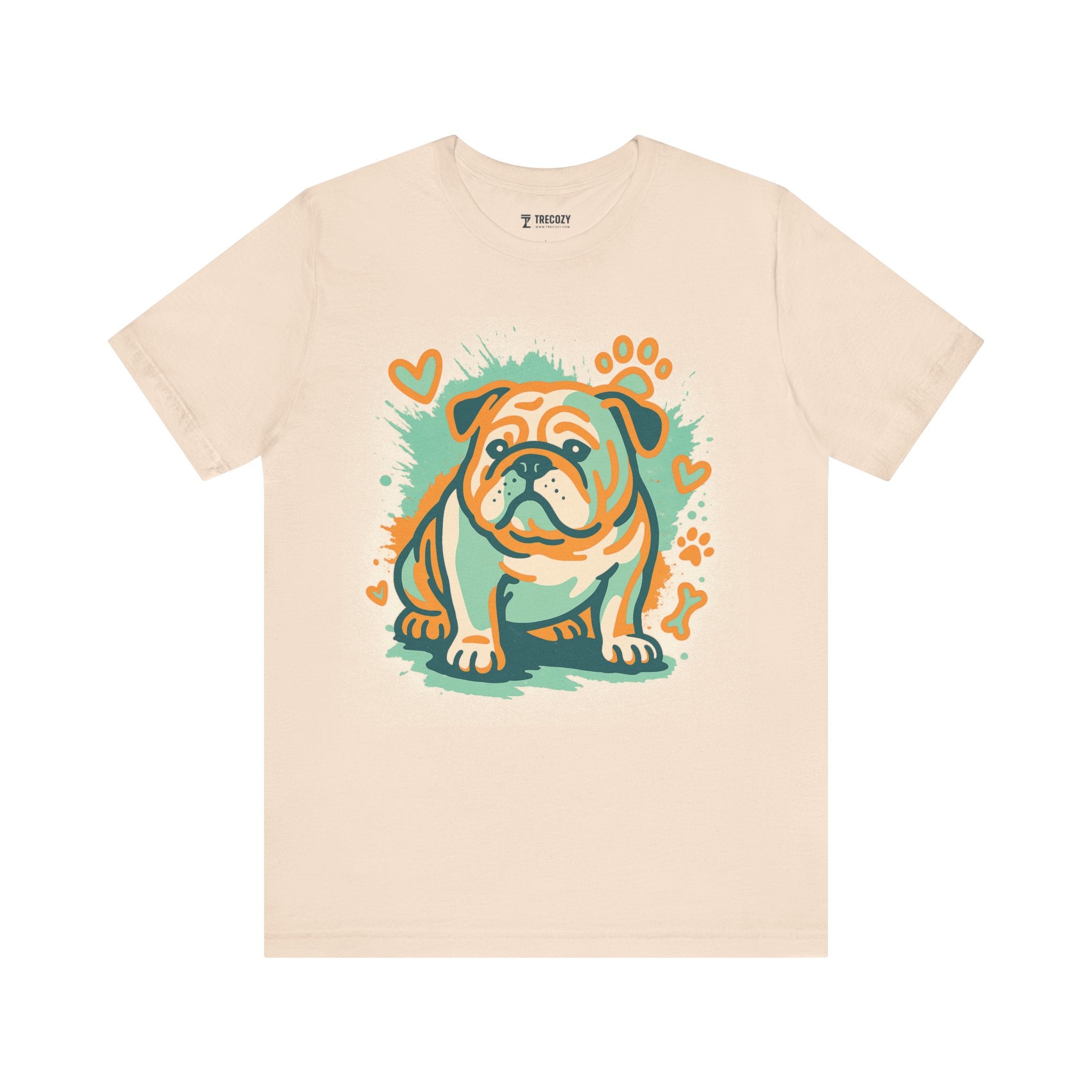 English Bulldog Tee, Cozy TShirt, Gift for Pet Owners, Trending Cute Animal Top, Cute Dog Tshirt