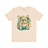 English Bulldog Tee, Cozy TShirt, Gift for Pet Owners, Trending Cute Animal Top, Cute Dog Tshirt