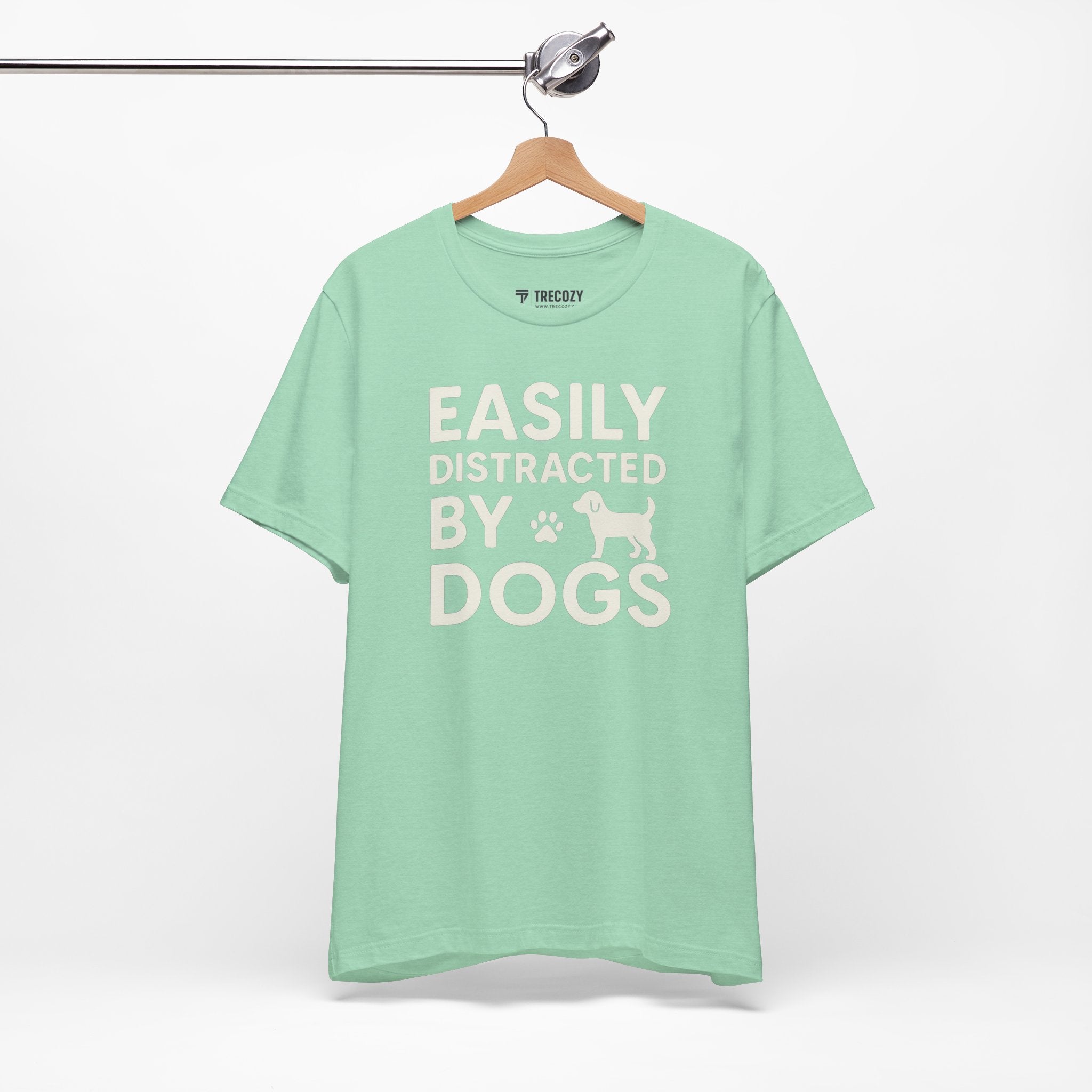 Easily Distracted by Dogs Tee - Perfect for Pet Lovers, Casual Outings, Gift for Dog Owners, Fun Dog-Themed Apparel, Animal Lover T-Shirt