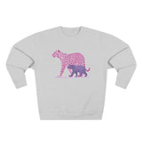Pink Leopard Unisex Crewneck Sweatshirt, Animal Lover Gift, Eco-Friendly Apparel, Matching Sweatshirts