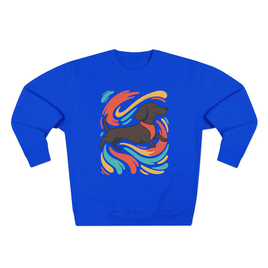 Dachshund Art Crewneck Sweatshirt | Dog Lover Gift, Cozy Sweater, Pet Lover Apparel, Cute Animal Sweatshirt, Birthday Gift