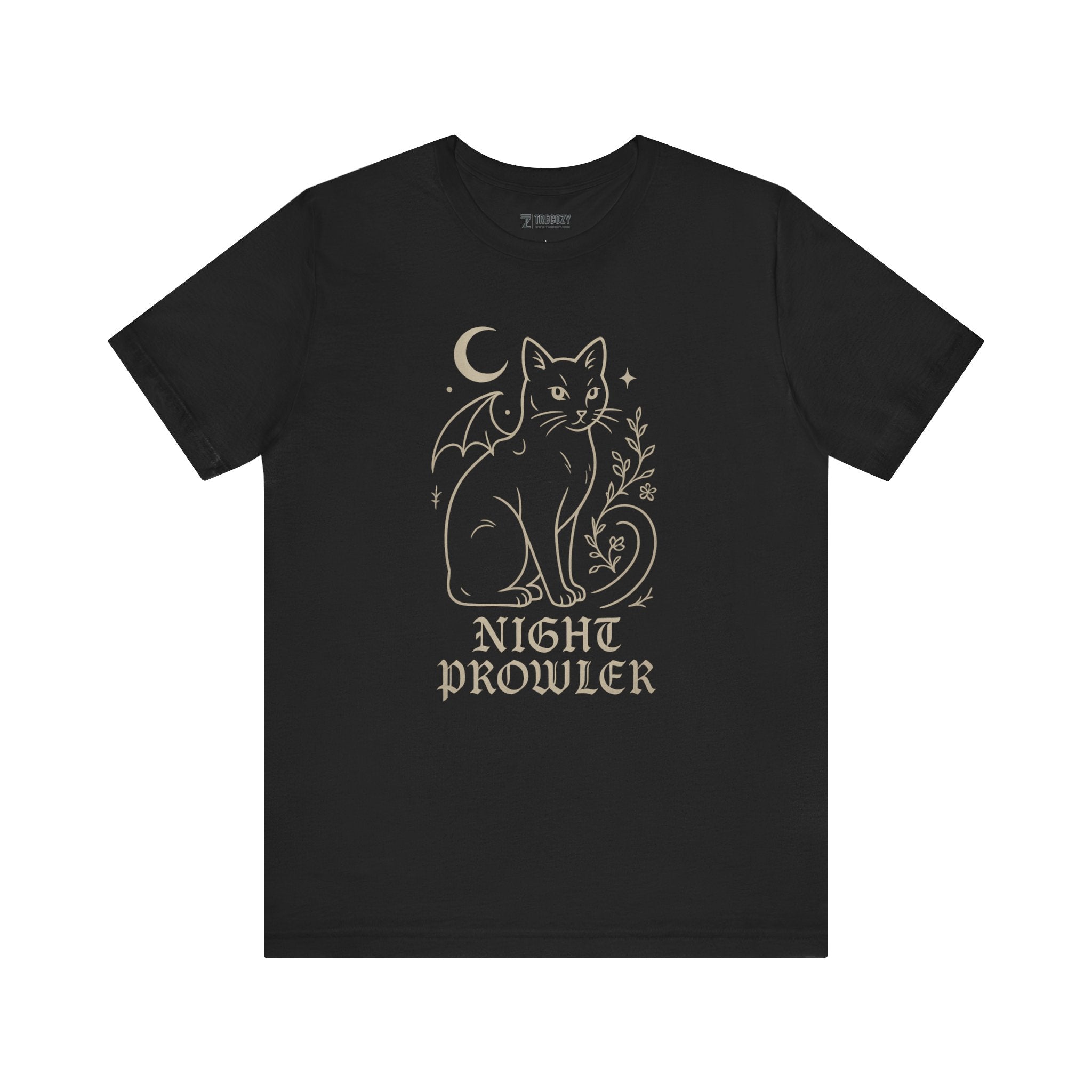 Night Prowler Cat Tee, Cozy TShirt, Gift for Pet Owners, Trending Cute Animal Top, Cute Reptile Tshirt