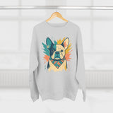 Colorful French Bulldog Crewneck Sweatshirt, Dog Lover Gift, Casual Outfit, Pet Parent Apparel, Animal Art Apparel