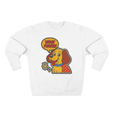 Woof Power Dog Sweatshirt, Funny Pet Lover Gift, Cute Unisex Crewneck, Animal Lover Apparel, Cozy Gift for Dog Owners