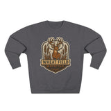 Wheat Field Whitetail Deer Sweatshirt - Unisex Cozy  Crewneck, Fall Fashion, Nature Lover Apparel, Casual Style