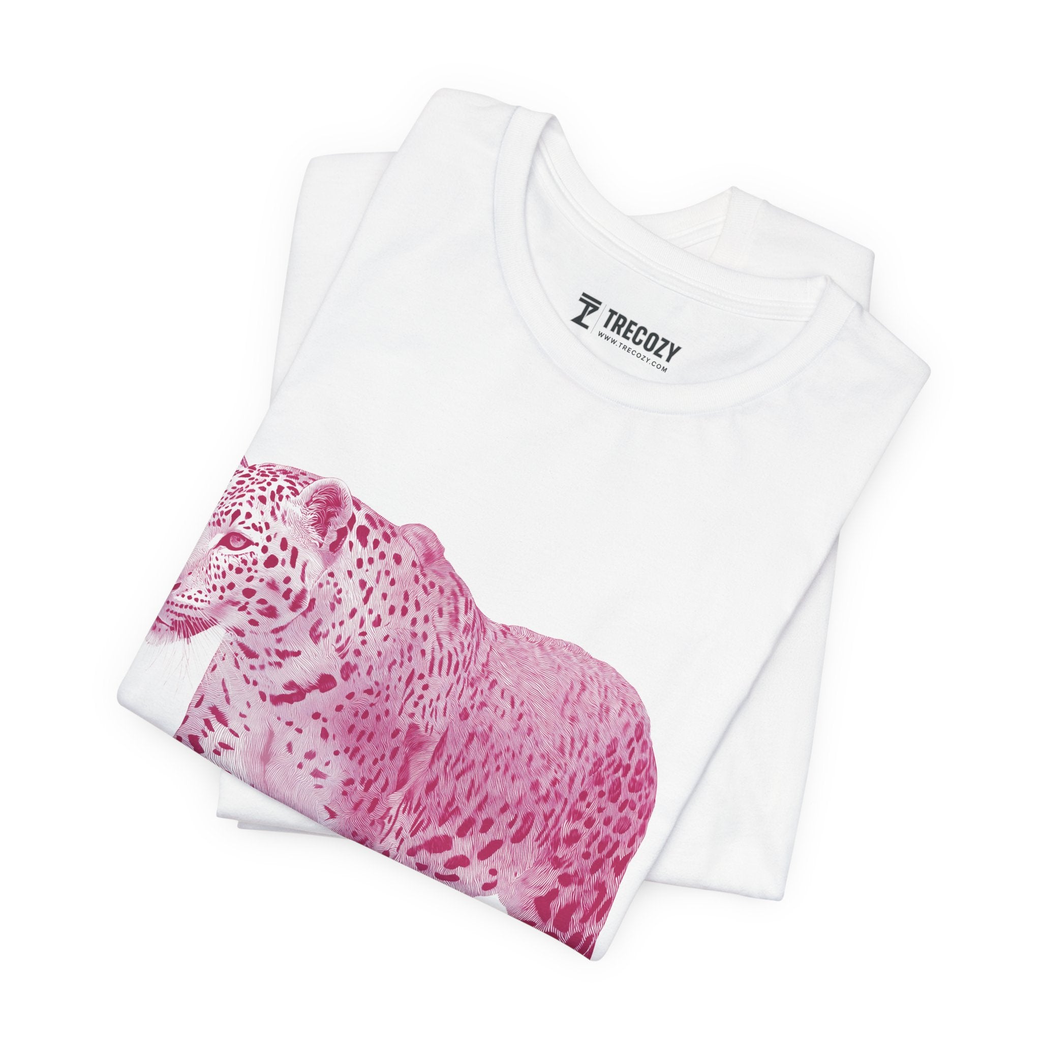 Pink Leopard – Bold Animal Print T-Shirt, Fierce Jungle Cat Graphic Tee, Nature-Inspired Graphic Tee