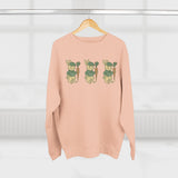 Playful Rabbit Sweatshirt - Cute Unisex Crewneck, Spring Apparel, Easter Gift, Cozy Wear, Animal Lover's Fashion
