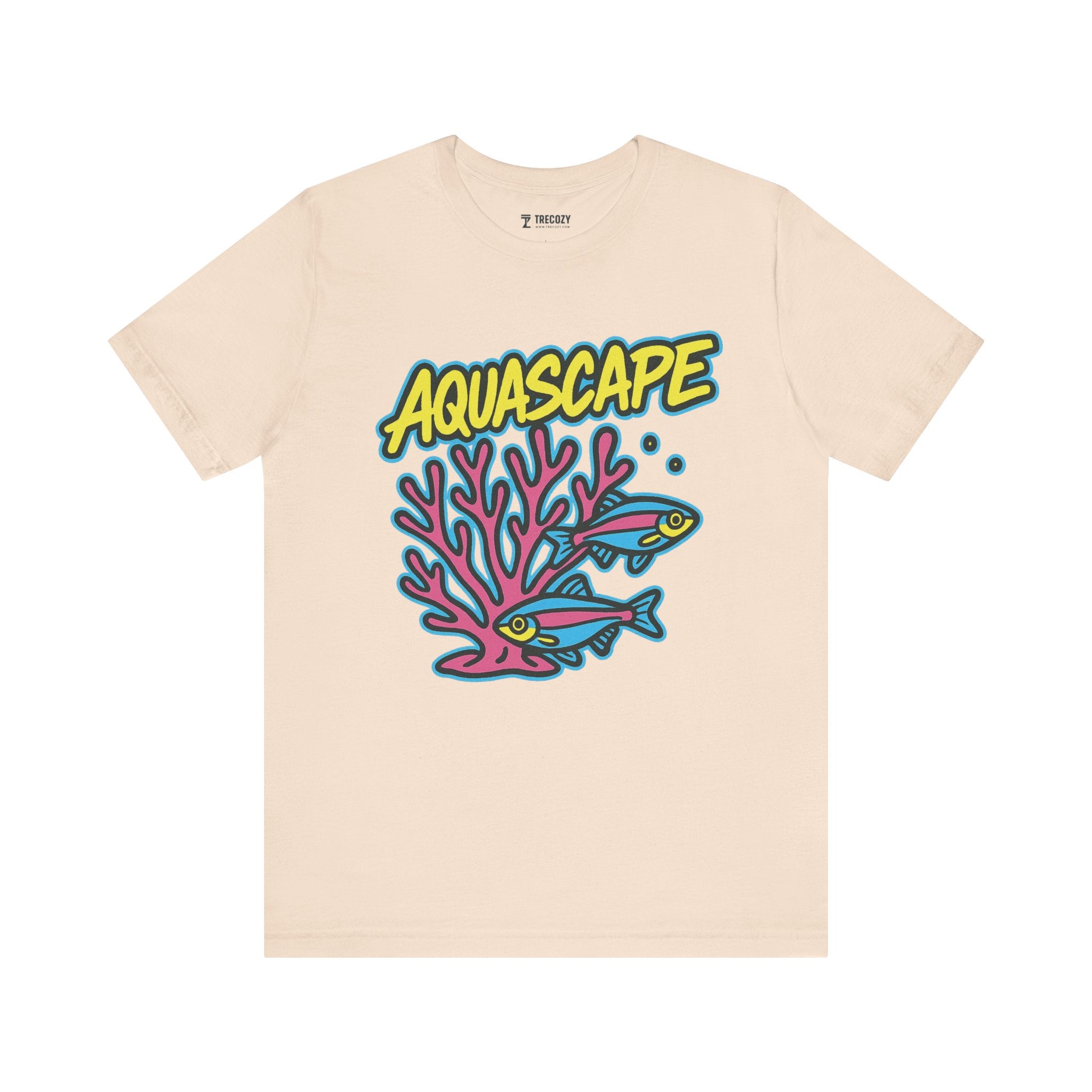 Aquascape Swimming Fish Tee, Cozy TShirt, Gift for Pet Owners, Trending Cute Animal Top, Cute Fish Tshirt