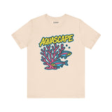 Aquascape Swimming Fish Tee, Cozy TShirt, Gift for Pet Owners, Trending Cute Animal Top, Cute Fish Tshirt