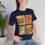 Playful Tee, Cozy Cat Lover Shirt, Gift for Pet Owners, Trending Cute Animal Top, Cute Cat Tee