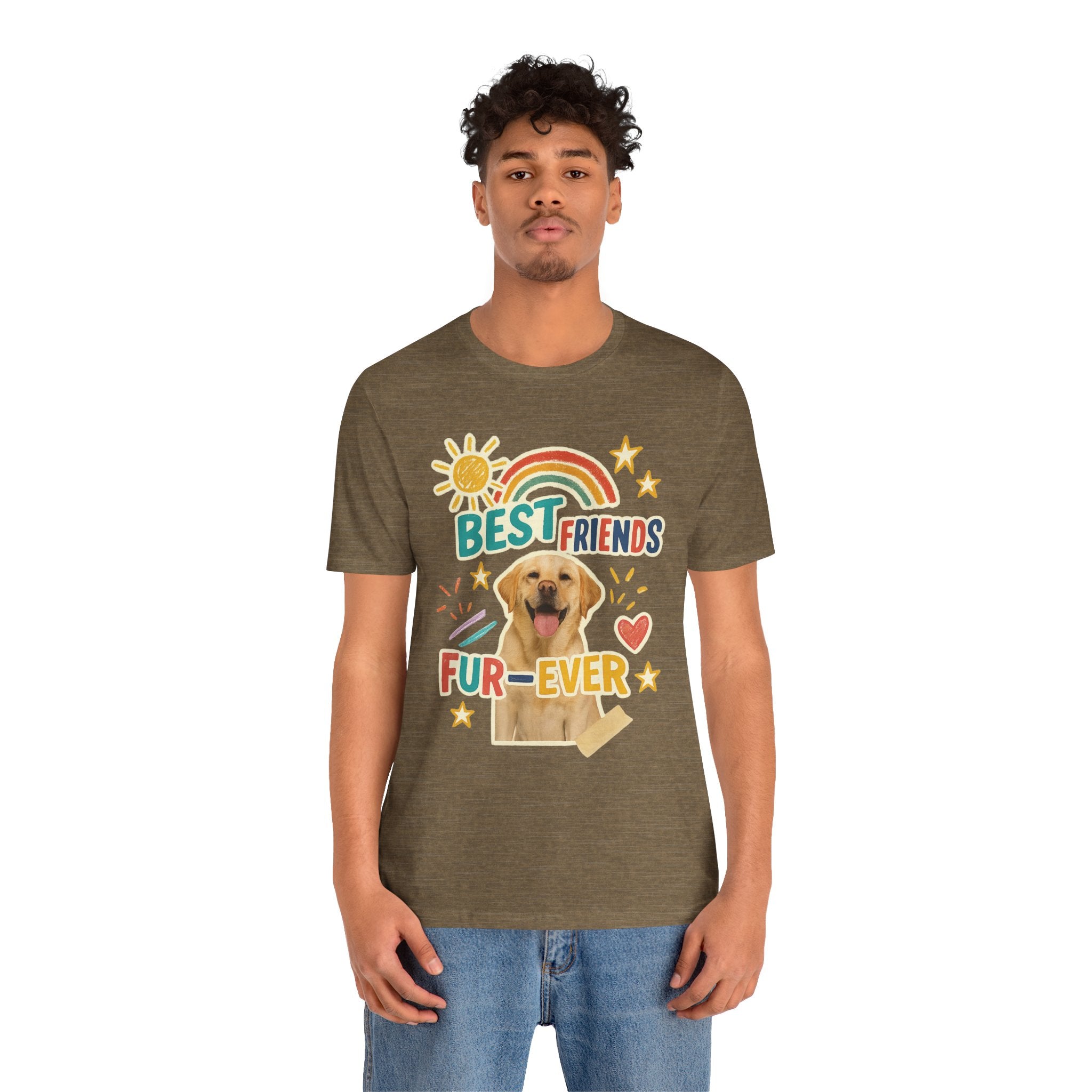 Unisex Best Friends Fur-ever Tee, Fun Pet Lover Shirt, Gift for Dog Owners, Cute Casual Wear, Birthday Present