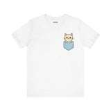 Cute Cat Pocket Tee, Cozy Cat Lover Shirt, Gift for Pet Owners, Cute Animal Top