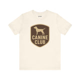 Canine Club Unisex Tee, Dog Lover Shirt, Birthday Gift, Pet Parent Apparel, Casual Wear, Animal Rescue Fundraiser