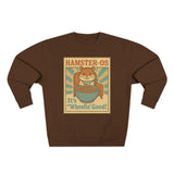 Cute Vintage Hamster Cereal Sweatshirt, Whimsical Crewneck, Unisex Gift, Cute Fall Fashion, Fun Graphic Pullover, Perfect for Animal Lovers