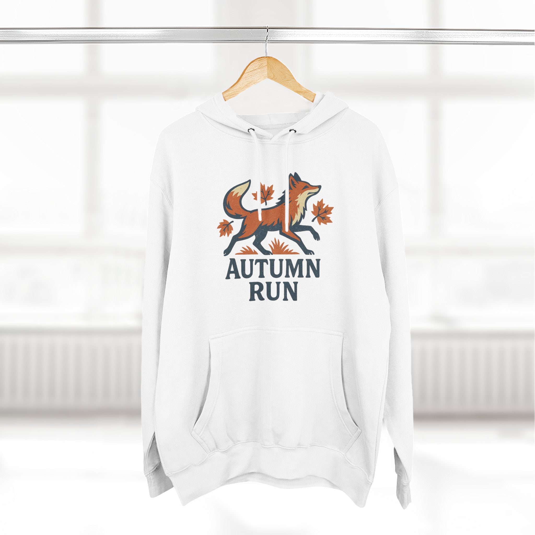 Autumn Fox Fleece Hoodie - Cozy Fall Apparel for Outdoor Adventures, Nature Lover Gift, Warm Fall Layer, Perfect for Seasonal Celebrations