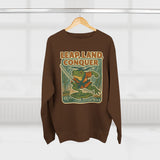 Ukiyo-e Whimsical Frog Adventure Sweatshirt | Leap Land Conquer Unisex Crewneck | Perfect for Nature Lovers, Gift for Friends, Cozy Casual Wear