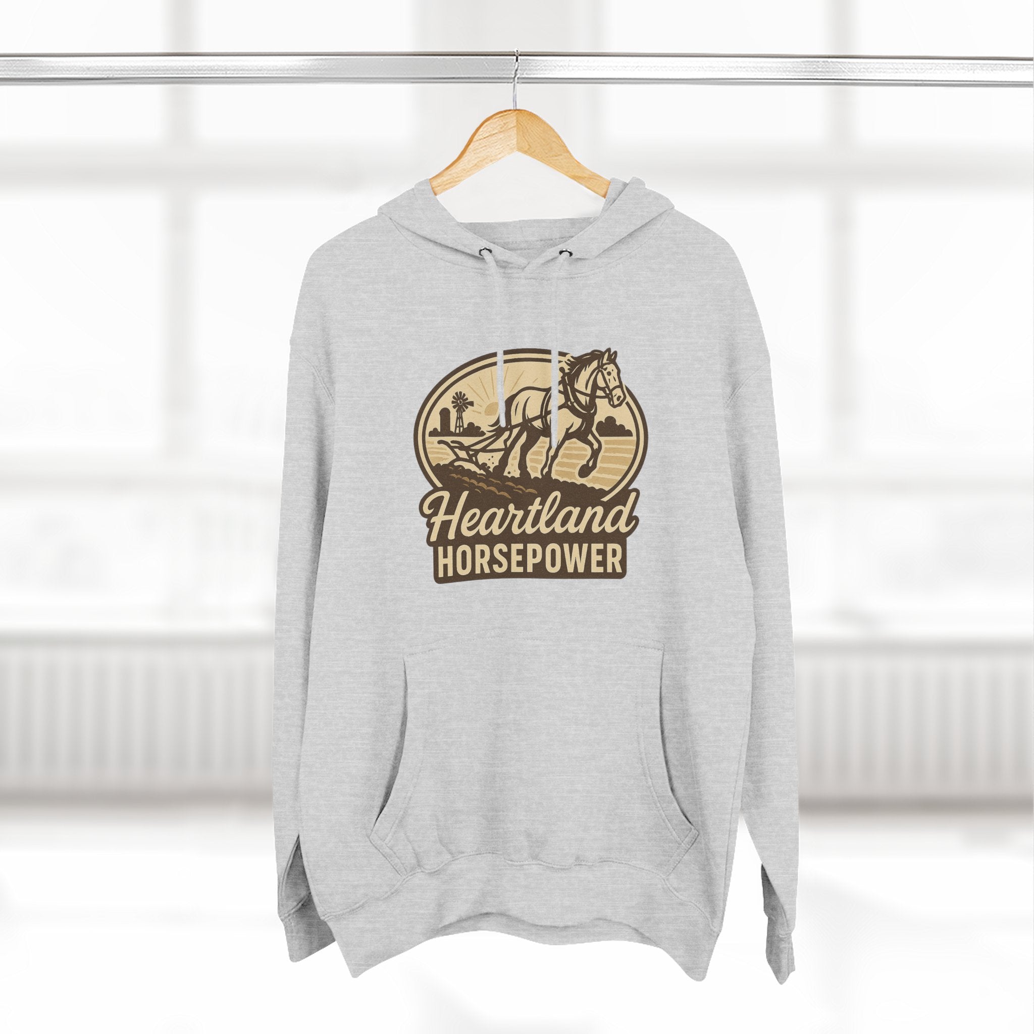 Heartland Horse Power Hoodie: Cozy, Casual Sweatshirt for Outdoor Enthusiasts, Fall Fashion, Gift for Nature Lovers, Adventure Wear, Weekend Vibes