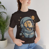 Astronaut Dog Unisex Tee | Cute Pet Lover Shirt, Dog Lover Gift, Space Themed Tee, Fun Casual Wear, Everyday Style