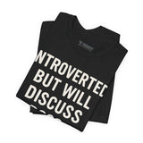 Introverted Dog Lover Tee, Funny Animal Shirt, Pet Lover Gift, Introvert Humor, Birthday Gift for Dog Owners