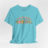 Let’s Get Pickled – Funny Pickleball Monster T-Shirt, Quirky Cartoon Sports Graphic Tee