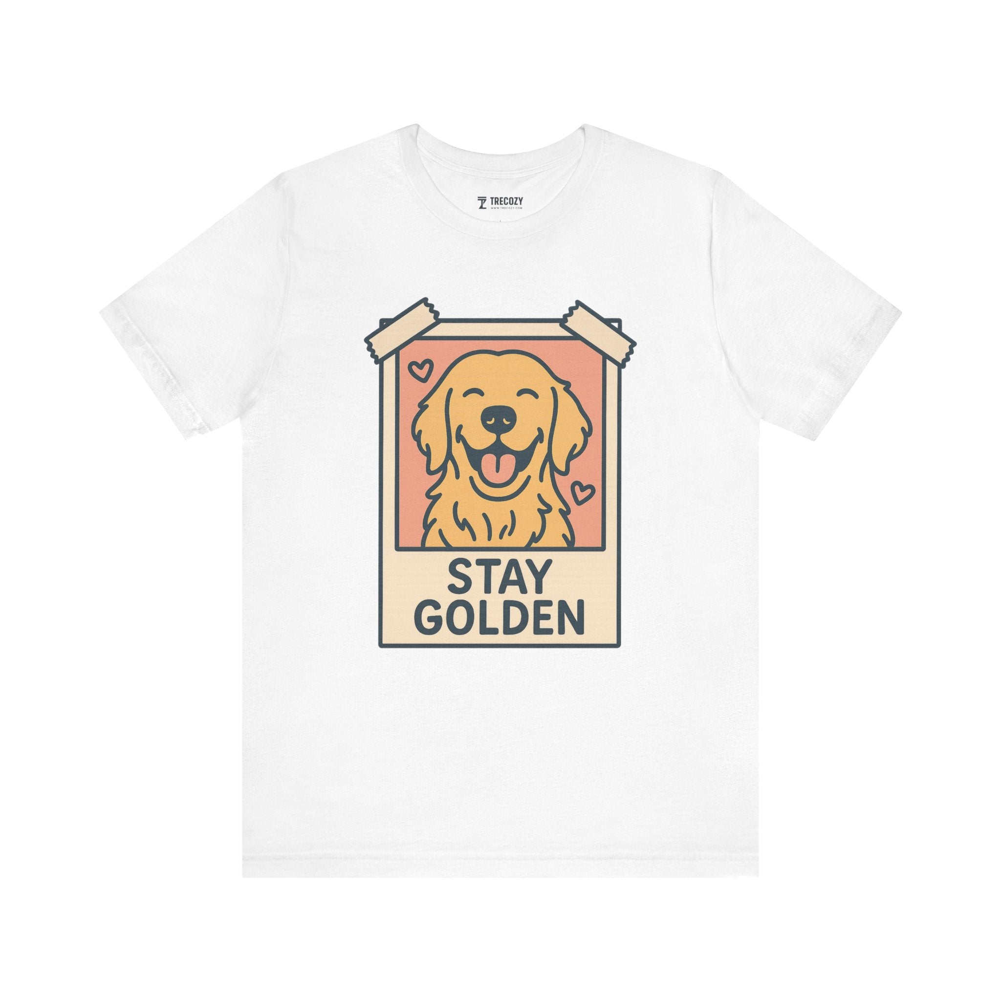 Stay Golden Dog Tee, Cozy TShirt, Gift for Pet Owners, Trending Cute Animal Top, Cute Dog Tshirt