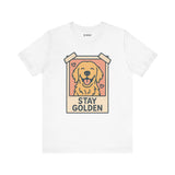 Stay Golden Dog Tee, Cozy TShirt, Gift for Pet Owners, Trending Cute Animal Top, Cute Dog Tshirt