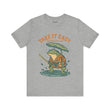 Take It Easy and Enjoy Life – Japanese Ukiyo-e Samurai Frog T-Shirt, Zen Warrior Graphic Tee