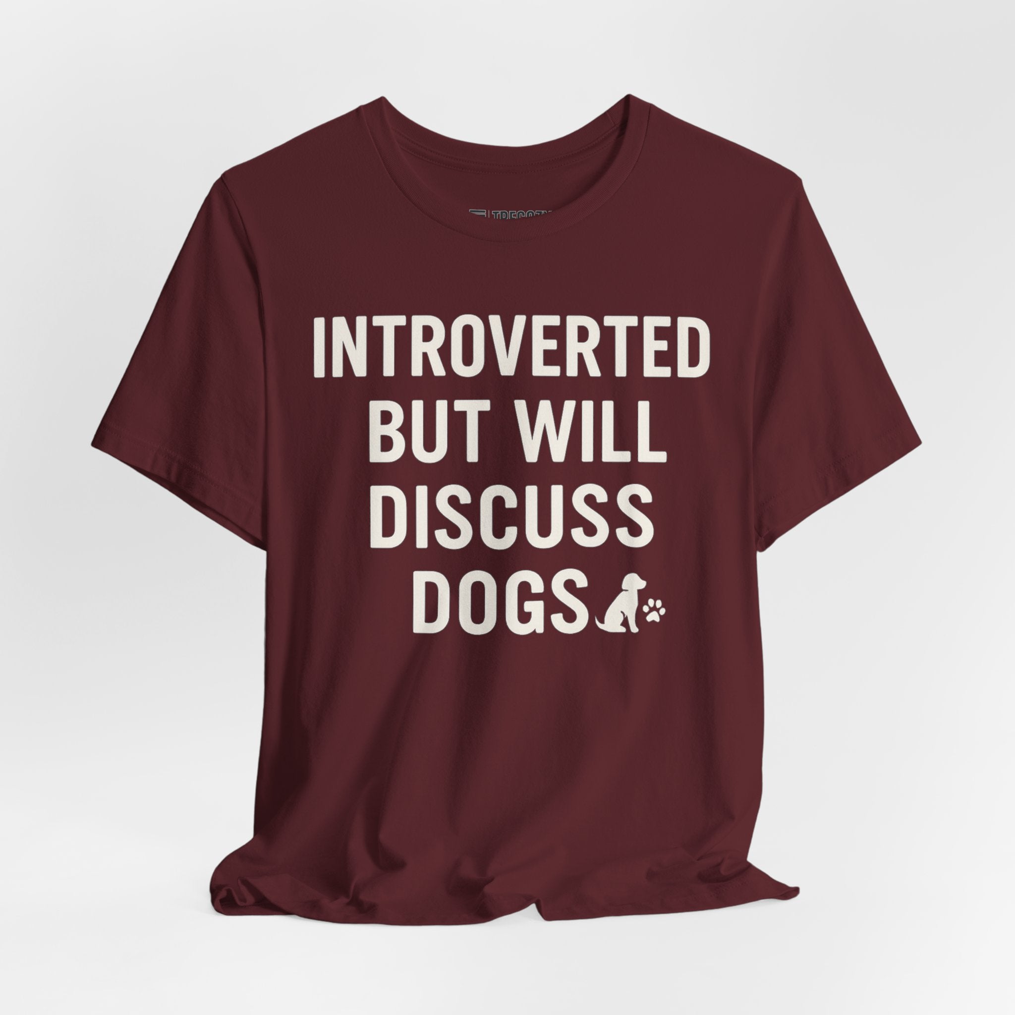 Introverted Dog Lover Tee, Funny Animal Shirt, Pet Lover Gift, Introvert Humor, Birthday Gift for Dog Owners