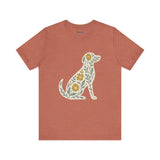 Floral Dog Lover Tee, Pet Shirt, Unisex Animal Tee, Gift for Dog Owners, Eco-Friendly Apparel