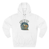 Adventure-Ready Fleece Hoodie | 'Hold the Line' Graphic | Perfect for Outdoor Enthusiasts, Gift for Dad, Casual Wear, Winter Inspired