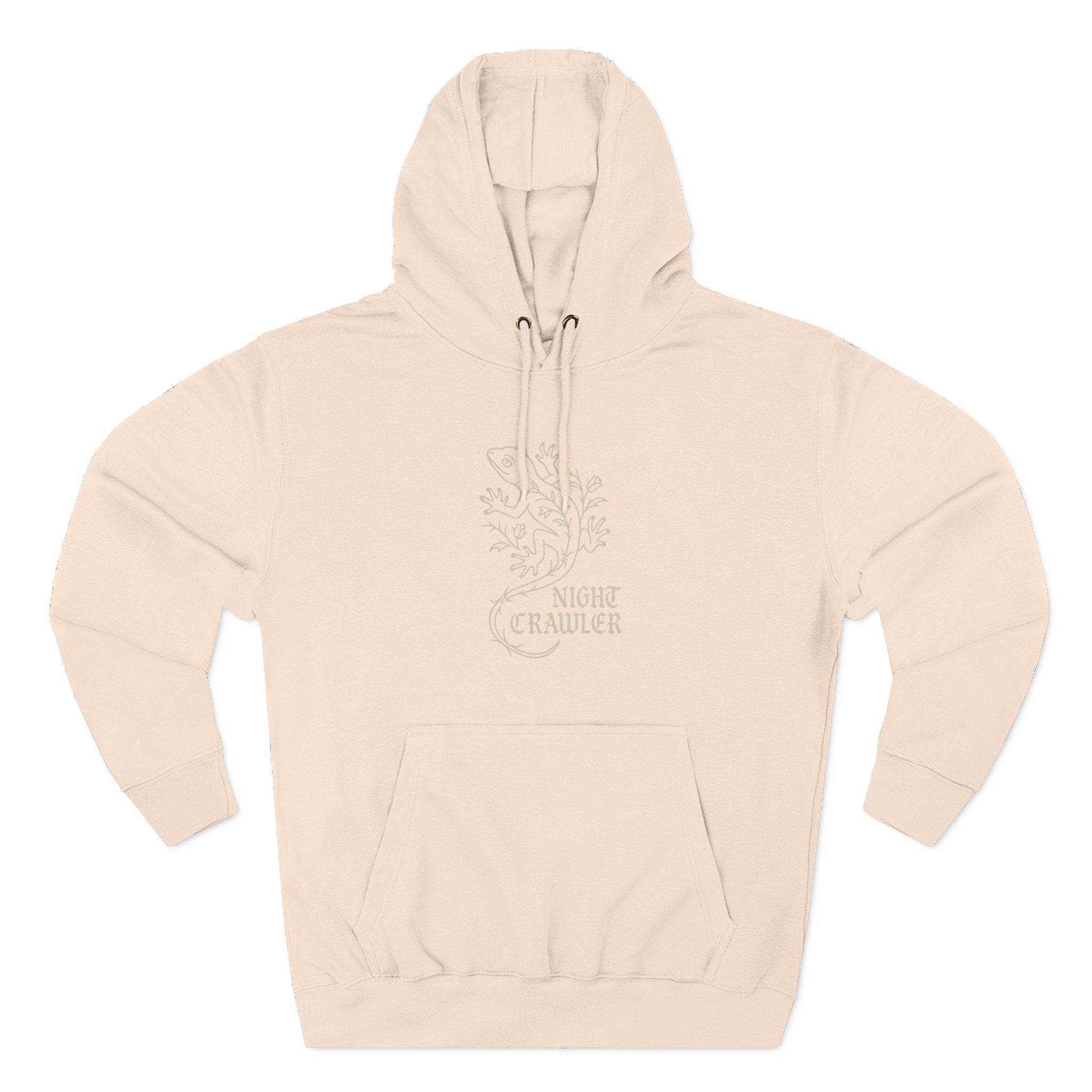 Night Crawler Fleece Hoodie - Unleash Happiness, Pet Parent Gift, Cozy Sweatshirt, Reptile Lover Wardrobe, Comfortable Hooded Sweatshirt