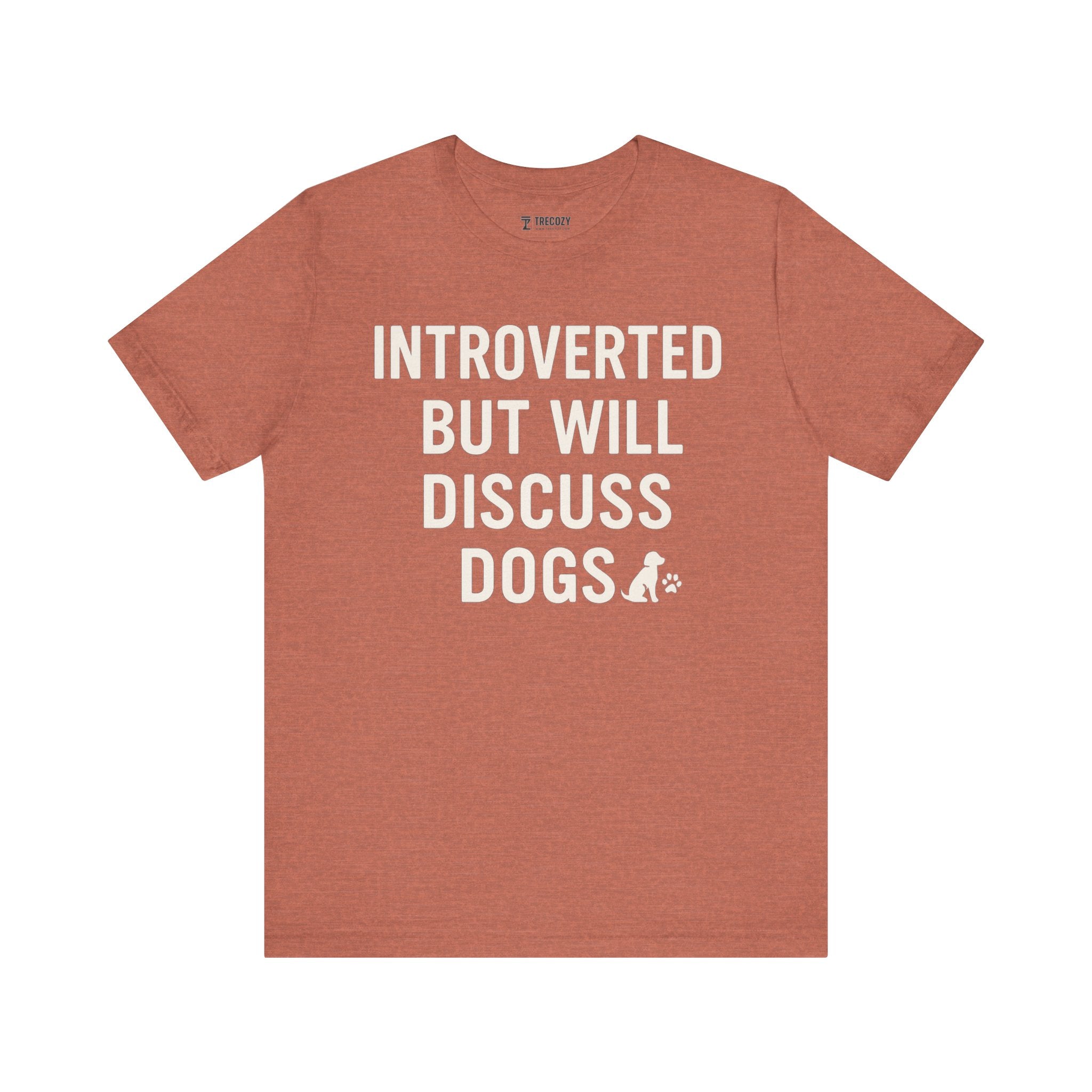 Introverted Dog Lover Tee, Funny Animal Shirt, Pet Lover Gift, Introvert Humor, Birthday Gift for Dog Owners
