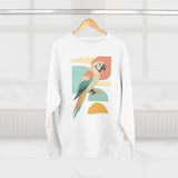 Tropical Parrot Sweatshirt, Cozy Crewneck for Bird Lovers, Casual Wear, Vacation Vibes, Unisex Fashion, Gift for Animal Enthusiasts
