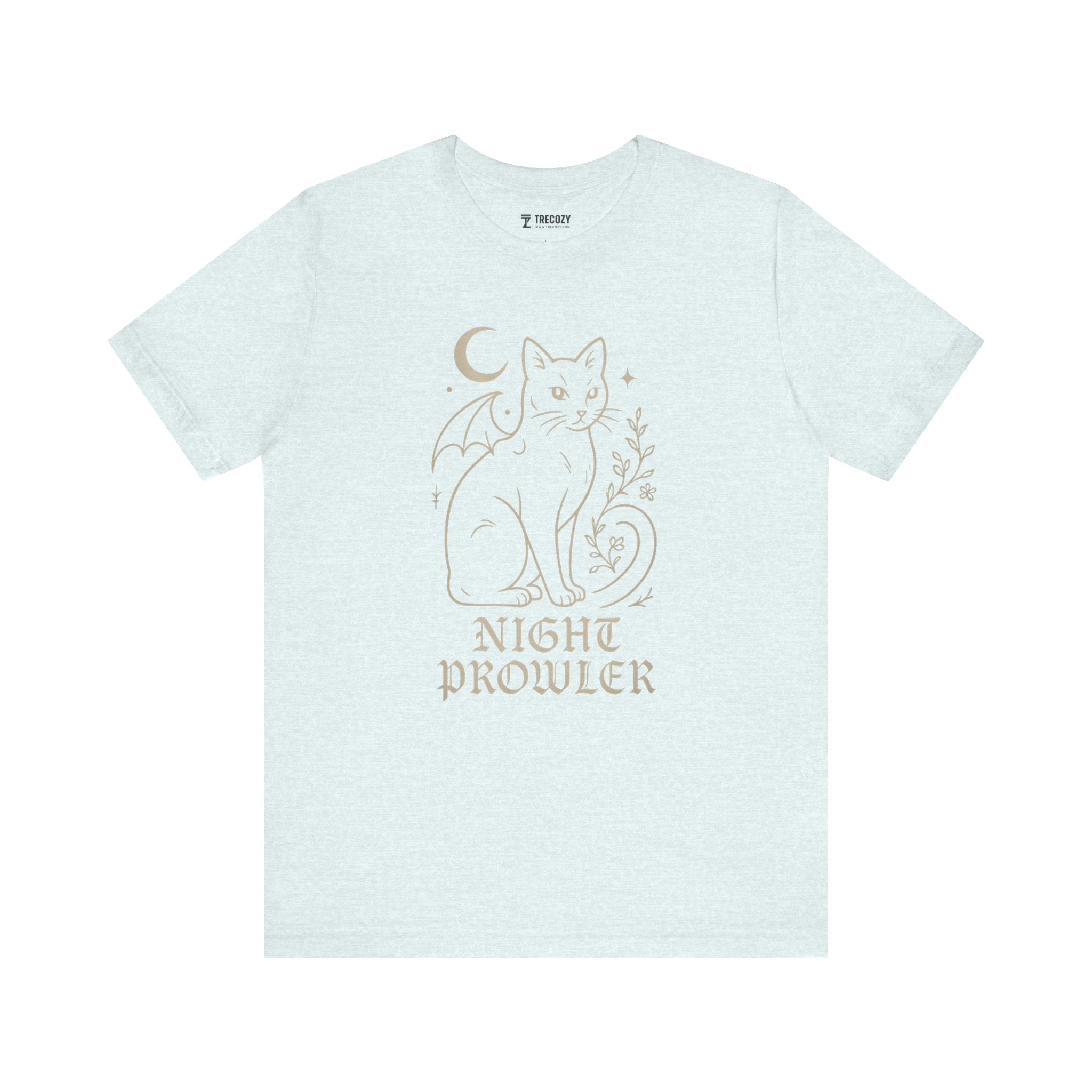 Night Prowler Cat Tee, Cozy TShirt, Gift for Pet Owners, Trending Cute Animal Top, Cute Reptile Tshirt