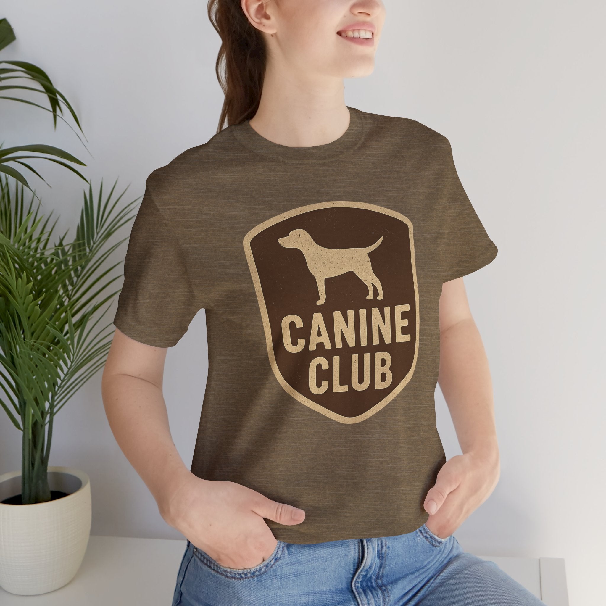 Canine Club Unisex Tee, Dog Lover Shirt, Birthday Gift, Pet Parent Apparel, Casual Wear, Animal Rescue Fundraiser