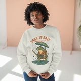Ukiyo-e Anime Frog Sweatshirt - Unisex Cozy Crewneck, Fall Fashion, Halloween Gift, Nature Lover Apparel, Casual Style
